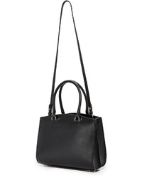 Женская черная кожаная сумка от Rochas