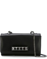 Женская черная кожаная сумка от Valentino Garavani