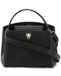 Женская черная кожаная сумка от Valextra