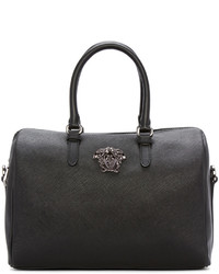 Женская черная кожаная сумка от Versace