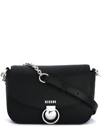 Женская черная кожаная сумка от Versus