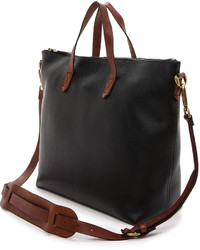 Женская черная кожаная сумка от Madewell