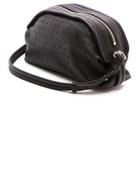 Черная кожаная сумочка с вырезом от See by Chloe