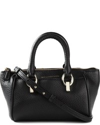 Черная кожаная сумочка от Diane von Furstenberg