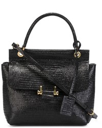Черная кожаная сумочка от Lanvin
