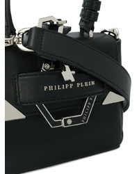 Черная кожаная сумочка от Philipp Plein