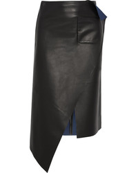 Черная кожаная юбка-карандаш от Balenciaga