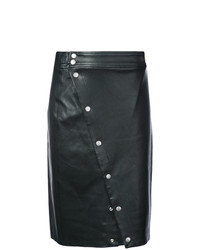 Черная кожаная юбка-миди от Rag & Bone