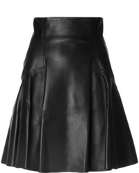 Черная кожаная юбка от Alexander McQueen