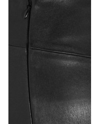 Черная кожаная юбка от Joseph