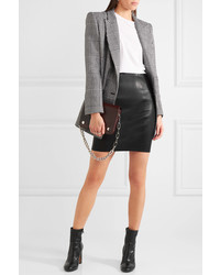 Черная кожаная юбка от Joseph
