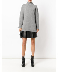 Черная кожаная юбка от Alexander McQueen