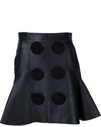 Черная кожаная юбка от Givenchy