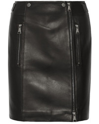 Черная кожаная юбка от Karl Lagerfeld
