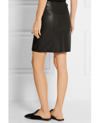 Черная кожаная юбка от Karl Lagerfeld