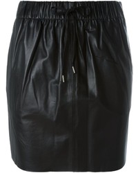 Черная кожаная юбка от McQ by Alexander McQueen