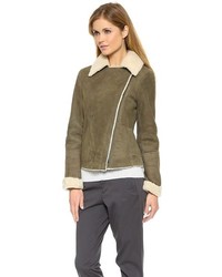 Женская черная короткая дубленка от Vince