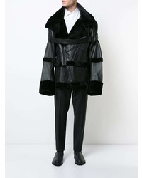 Мужская черная короткая дубленка от Bmuet(Te)