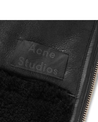 Мужская черная короткая дубленка от Acne Studios