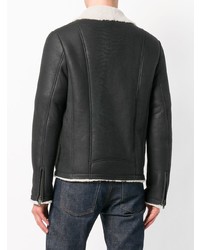 Мужская черная короткая дубленка от Desa 1972