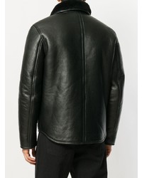 Мужская черная короткая дубленка от YMC