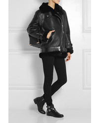 Женская черная короткая дубленка от Acne Studios