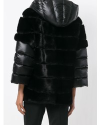 Черная короткая шуба от Cara Mila