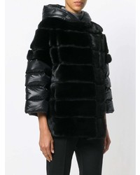 Черная короткая шуба от Cara Mila