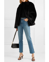 Черная короткая шуба от Totême