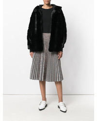 Черная короткая шуба от Simonetta Ravizza