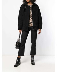 Черная короткая шуба от Sprung Frères