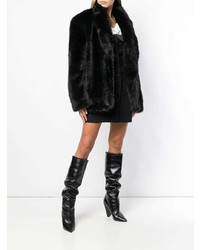 Черная короткая шуба от Alexander Wang