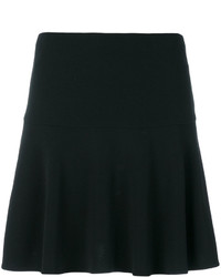 Черная короткая юбка-солнце от RED Valentino