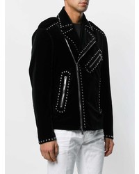 Мужская черная косуха с шипами от DSQUARED2