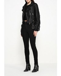 Женская черная косуха от adL