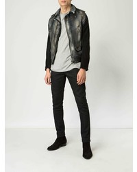 Мужская черная косуха от Numero 10