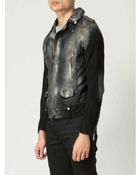 Мужская черная косуха от Numero 10