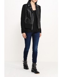 Женская черная косуха от Guess Jeans