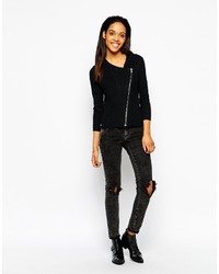 Женская черная косуха от Rock & Religion