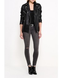 Женская черная косуха от LOST INK