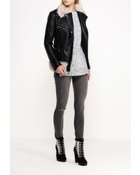 Женская черная косуха от LOST INK