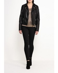 Женская черная косуха от Morgan