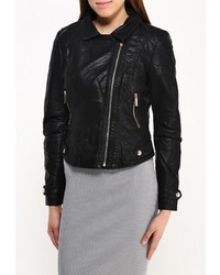 Женская черная косуха от QED London