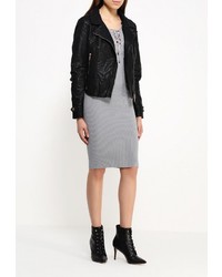 Женская черная косуха от QED London