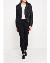 Женская черная косуха от QED London