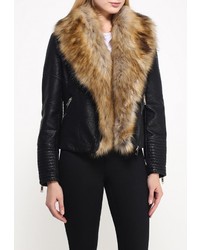 Женская черная косуха от QED London