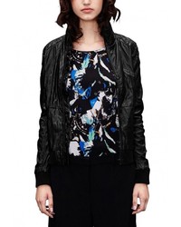 Женская черная косуха от s.Oliver Denim