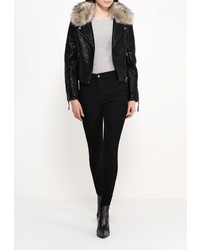 Женская черная косуха от Topshop