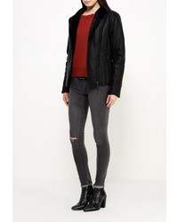 Женская черная косуха от Wallis