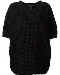 Женская черная кофта с коротким рукавом из мохера от Marc by Marc Jacobs